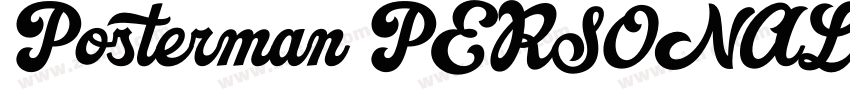 Posterman PERSONAL字体转换
